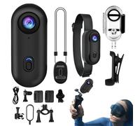 Yianyal Action par pouce, caméra de pouce,Action personnelle photographique | Dispositif de vlogging portable, angle large de 170 degrés, came compacte étanche de 1080p pour le sport