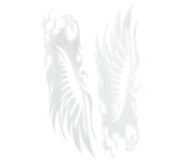 Yianyal Autocollants pour Motocyclettes | Décalcomanies Et Graphismes pour Motos Design - Style Rétro Réfléchissant Imperméable Autocollant Adhésif pour Véhicules Moto Scooter VTT Camion Décoration