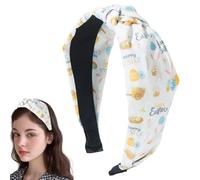 Yianyal Bandeaux larges pour femmes, bandeaux larges noués pour femmes, bandeau élégant et mignon pour le printemps, Pâques, pour les vacances, les rendez-vous, les voyages, les danses, les fêtes, les