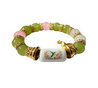 Yianyal Bracelet avec pierres naturelles - Accessoire confortable et à la mode | Bracelet à perles de pierres naturelles - pour fêtes de Nouvel An, anniversaire, rencontres, Halloween, petite amie