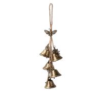 Yianyal Cloches de protection pour bouton de porte - Carillon de sorcière rustique, élégant bouton de porte cloches de sorcière, cloches de sorcière à énergie négative transparente pour restaurant