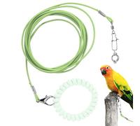Yianyal Corde de dressage pour perroquet - Corde légère pour perroquet pour le vol en plein air | Anneau de cheville pour oiseau corde volante attachée pour éviter de s'échapper dans la cour, la
