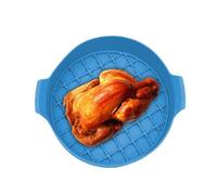 Yianyal Doublures réutilisables pour friteuse à air, plaque de cuisson en silicone pour friteuse à air, plateau antiadhésif pour friteuse à air Revêtement de panier de friteuse à