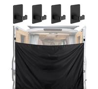 Yianyal Douche pour voiture et camping,Douche pour hayon arrière avec crochets magnétiques | Couvre-pare-brise occultant réutilisable pour voyage en van SUV