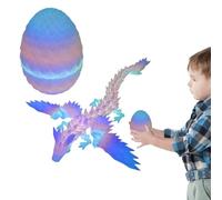 Yianyal Dragon Easter Eggs, animaux imprimés en 3D,Figurine de dinosaure volant - Figurine articulée avec joints roulants jouet de soulagement de stress créatif pour fête d'anniversaire de