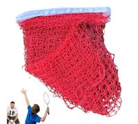 Yianyal Filet de badminton, filet de badminton portable,Filet de badminton professionnel en maille haute résistance avec cordons en nylon | Filet de volley-ball pliable et léger pour équipement de