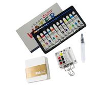 Yianyal Kit Aquarelle - Jeu De Tubes Ad - Palette Pratique Portable Pour Les Apassionnés Professionnels Artistes En Plein Air