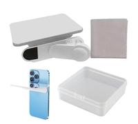 Yianyal Lentille à effet miroir pour téléphone, verre à réflexion miroir HD pour téléphone portable, accessoire rotatif pour utilisateurs technologiques créateurs de contenu social et expression