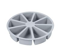 Yianyal Moule en silicone pour la cuisson, moule à gâteau en silicone à 9 cavités - Moule à portions pour maison, restaurant, boulangerie, moule à pizza facile à démouler, multi-usage pour gelée