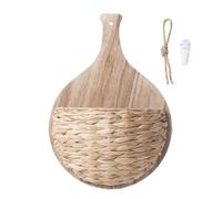 Yianyal Paniers muraux Boho, décorations murales en panier tissé, jardinière murale en tissu naturel - Panier de jardinière moderne, rangement mural, jardinière de jardin pour