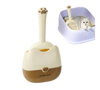 Yianyal Pelle À Litière avec Porte-Pelle,Maillage Fin Ramasse-Crottes À Fixation Murale - Fournitures pour Animaux De Compagnie pour Déplacements Maison Chaton Nettoyage Appartement Intérieur