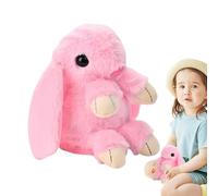 Yianyal Peluche lapin réaliste, lapin rembourré - Light Electronic Easter Rabbit - Peluche éducative en peluche jouet lapin avec danse de chant, pour un enfant d'âge