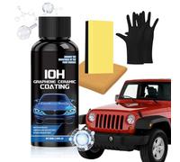 Yianyal Revêtement Céramique Auto,50 ml Rénovateur Protecteur | Liquide Pour Peinture Voiture Avec Éponge, Serviette Et Gants - Pour Soins Garage Allée Maison Maintenance Protection