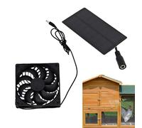 Yianyal Ventilateur solaire d'échappement pour poulailler, ventilateur pour abris animaux de 0,8 W | Ventilation pour intérieur à serre, étable de camping poulailler