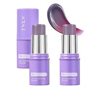 YIBABY Lot de 2 bâtons de blush qui changent de couleur, pH activé, PHlush multi-usages, pour joues et lèvres, couleur luxueuse, crémeuse et estompable, maquillage hydratant avec effet d'adaptation