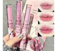 YIBABY Lot de 3 rouges à lèvres en gelée - Brillant à lèvres teinté en forme de cœur - Baume à lèvres teinté miroir - Couleur vive - Brillant - Maquillage pour filles (A)