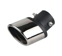 YIBAJIO Queue Gorge pour Renault Austral E-Tech Hybrid Esprit Alpine SUV 2022-2025 Gorge Queue Voiture en Acier Inoxydable Chrome Tube D'échappement Boîtier Tuyau Queue,A