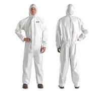 YIBER Combinaison jetable Hazmat Suit | Combinaison de protection intégrale en 7 tailles avec plusieurs spécifications et matériau PPSB robuste et film PE | Sans danger pour d'innombrables