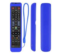 YiBiChin Coque de Protection en Silicone pour Samsung télécommande TV BN59-01178B RM-D1078+ BN59-01198Q AA59-00582A BN59-01178R, Coque de télécommande Lavable, Antichoc et Douce pour la Peau(Bleu)