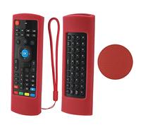 YiBiChin Étui de Protection en Silicone pour MX3 Air Fly Mouse Keyboard Télécommande, Antichoc, Lavable, Non-Slip, Agréable pour la Peau(Rouge)