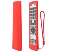 YiBiChin Housse Coque en Silicone pour Sharp Aquos TV Télécommande SHW/RMC/0133 SHWRMC0133, Etui de Protection pour Sharp TV Télécommande, Antidérapage, Antisismique, Lavable - Rouge