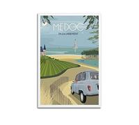 YIBIN MEDOC - Poster vintage décoratif sur toile pour chambre à coucher, 20 x 30 cm