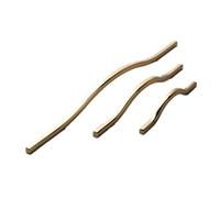 YIBIN Poignée d'armoire de cuisine, ligne simple en alliage de zinc, poignée de tiroir, armoire de salle de bain, armoire, coiffeuse, paire dorée, paire noire à trou unique