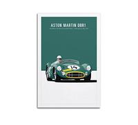 YIBIN Poster de voiture vintage Super Car Racing Car pour Aston Martin DBR1 - Poster décoratif sur toile - Impression d'art moderne pour chambre à coucher - 40 x 60 cm