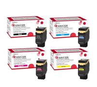 YiBoton Lot de 4 cartouches de toner compatibles avec Xerox C320 C325 | Remplacement pour imprimante couleur Xerox 006R04820 006R04821 006R04822 006R04823 compatible avec imprimante couleur C320