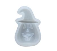 YIBOZI 1 moule en silicone pour chocolat d'Halloween en élastomère moulé pour fondant au chocolat, mettant en évidence une citrouille, chauve-souris, crâne, décorations de pâtisserie