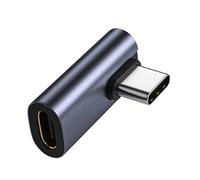 YIBOZI Adaptateur USB C à 90 degrés, extension à angle droit de 90 degrés, 3,1/10 Gbit/s, profil bas, type C, transfert de données mâle vers femelle
