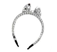 YIBOZI Bandeau élégant en tissu carré à paillettes pour femmes et filles, design extensible confortable, parfait pour les fêtes, les mariages, le quotidien