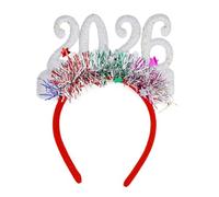 YIBOZI Bandeaux du Nouvel An 2026, bandeaux étincelants pour le Nouvel An 2026 avec numéro scintillant et guirlandes, pour les fêtes, les réunions de célébration