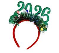 YIBOZI Bandeaux du Nouvel An 2026, bandeaux étincelants pour le Nouvel An 2026 avec numéro scintillant et guirlandes, pour les fêtes, les réunions de célébration