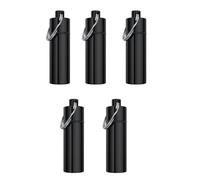 YIBOZI Boîte à pilules étanche en aluminium avec porte-clés pour randonnée, camping