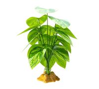 YIBOZI Cachette de Plantes pour Reptiles, Herbe Flexible en Feuilles de Terrarium, Habitat de Jungle Décoratif pour Lézards, Serpents, Fausse Plante