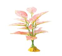 YIBOZI Cachette pour Reptiles Plante avec Feuilles Flexibles en Herbe pour Terrarium, Habitat en Jungle pour Lézards, Serpents, Plante Décorative Fausse