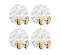 YIBOZI Crochets muraux, lot de 4 crochets muraux adhésifs pour la gestion des câbles sans perçage endommagé, pour la maison, le bureau