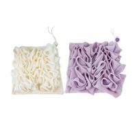 YIBOZI Éponge de bain en luffa 2 en 1 pour une éponge de bain riche et douce avec chiffon doux