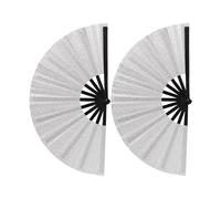 YIBOZI Éventail à paillettes, ventilateur pliable à main KungFu pour concerts et fêtes, ventilateur de refroidissement pour fête
