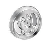 YIBOZI Gamelle pour chien à alimentation lente, gamelle en acier inoxydable pour petites races, base antidérapante pour chien pour manger lentement