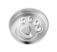 YIBOZI Gamelle pour chien à alimentation lente, gamelle en acier inoxydable pour petites races, base antidérapante pour chien pour manger lentement