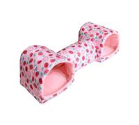 YIBOZI Hamster Tunnel Lit Tunnel Lapins Jouet Doux Maison pour Hamster pour Cochons d'Inde, Gerbilles Molaire Lit Cachette Balançoire
