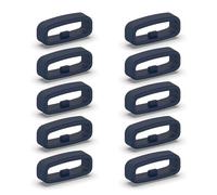 YIBOZI Lot de 10 anneaux de fixation en silicone 18 mm/20 mm/22 mm - Accessoire de rechange pour bracelet de montre intelligente