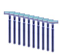 YIBOZI Lot de 10 rasoirs jetables en acier inoxydable à double lame pour homme et femme