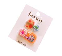 YIBOZI Lot de 2 pinces à cheveux pour filles - Motif floral - Paillettes scintillantes - Clip latéral doux pour enfants - Accessoires à porter au quotidien