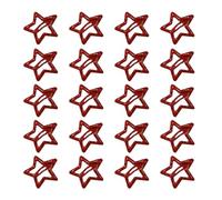 YIBOZI Lot de 20 épingles à cheveux tendance en forme d'étoile rouge avec pince à cheveux en forme de bec de canard