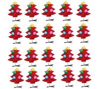 YIBOZI Lot de 20 pinces à cheveux de Noël pour enfants à paillettes avec motif flocons de neige et renne