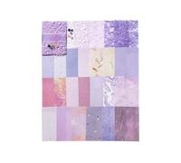 YIBOZI Lot de 26 feuilles de papier décoratif texturé vintage avec 5 boutons pour planificateur, journal, cadre photo, scrapbooking