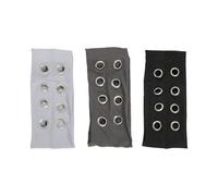 YIBOZI Lot de 3/4 bandeaux élastiques à œillets ajourés avec œillets en métal ventilés pour femme, accessoires punk à tête large